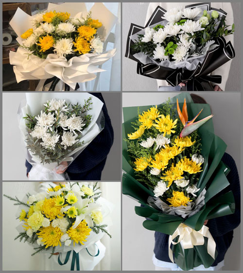 山东青岛平度市明村镇孙正东村白事花束代送